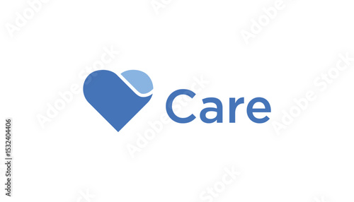 heart logo abstract for care design icon template illustration