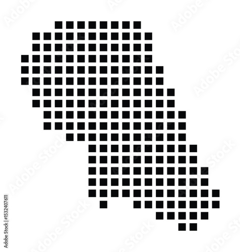 Photos Symbol Map of the City Gallarate (Italy) showing the city with a pattern of just