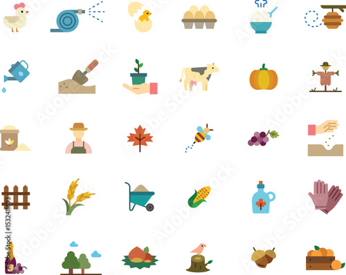 Farm and Gardening Icons