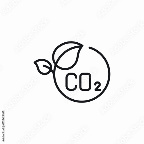 co2 emissions icon sign vector