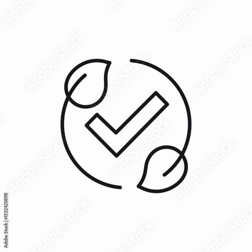 green certified icon sign vector