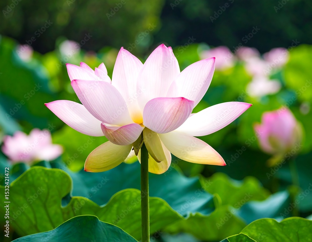Obraz premium Close-up of a beautiful lotus flower