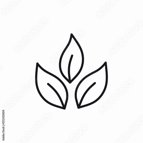 nature leaves icon sign vector