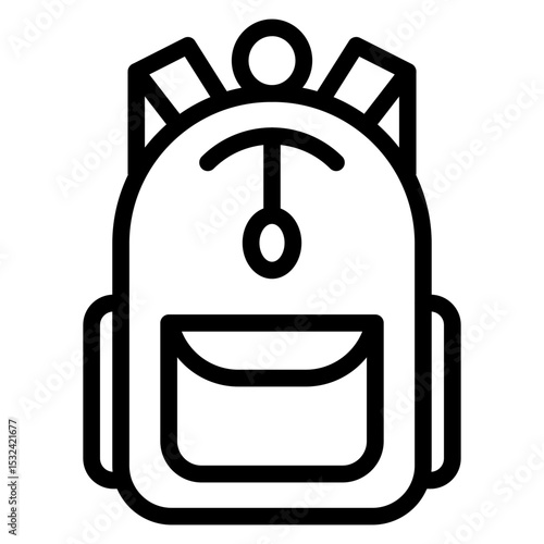 Vector Design Bagpack Icon Style