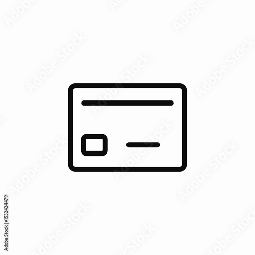 credit bank card icon sign vector