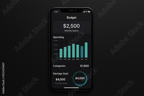  Mobile App Dashboard for Budgeting – Clean Finance UI on Phone