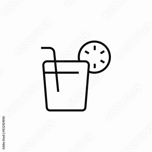fruit drink icon sign vector