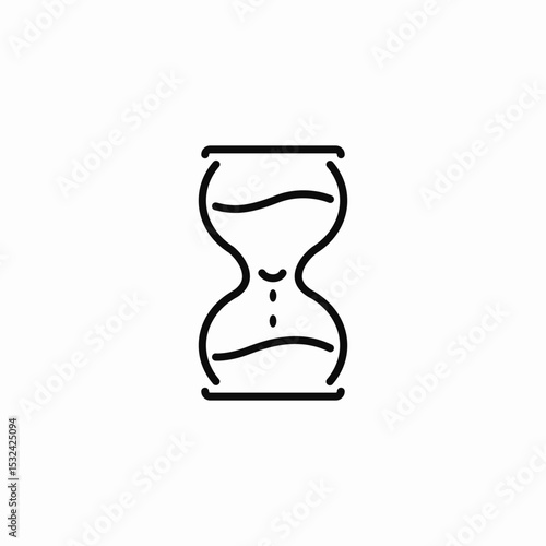 hourglass time icon sign vector