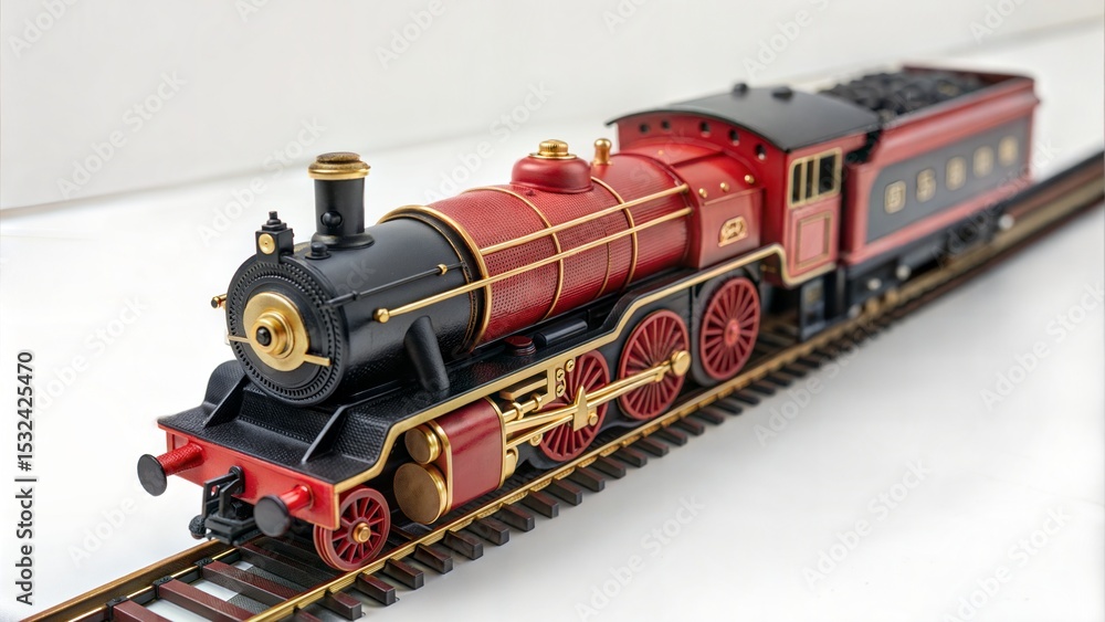 Obraz premium steam train on the railway