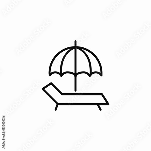 shade relax icon sign vector