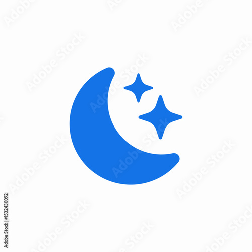 night time icon sign vector