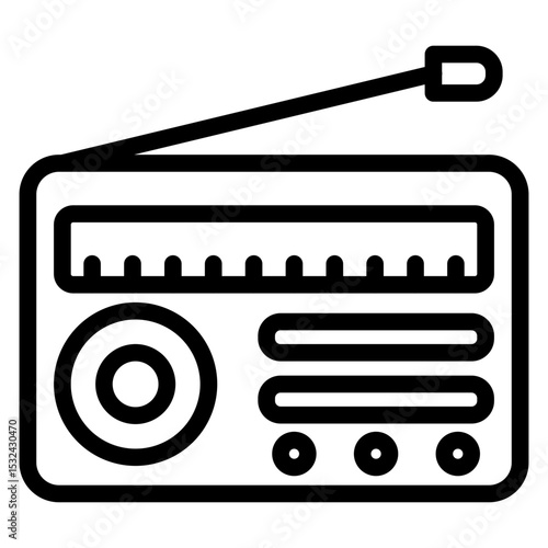 Vector Design Radio Icon Style