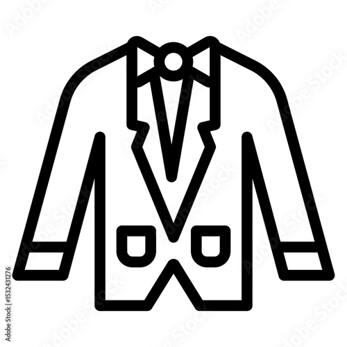Vector Design Wedding Men Suit Icon Style