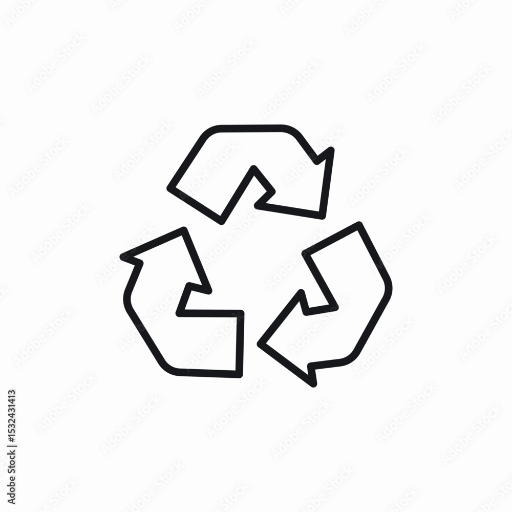 waste recycle icon sign vector waste recycle icon sign vector