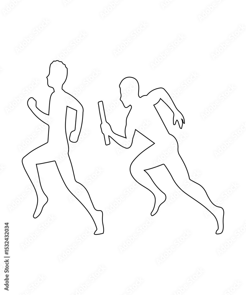 Fototapeta premium runners icon