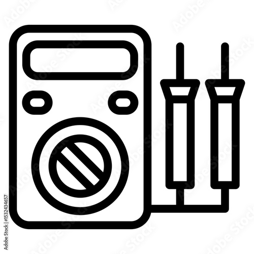 Vector Design Voltmeter Icon Style