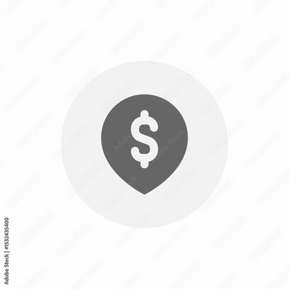 bank location icon sign vector bank location icon sign vector