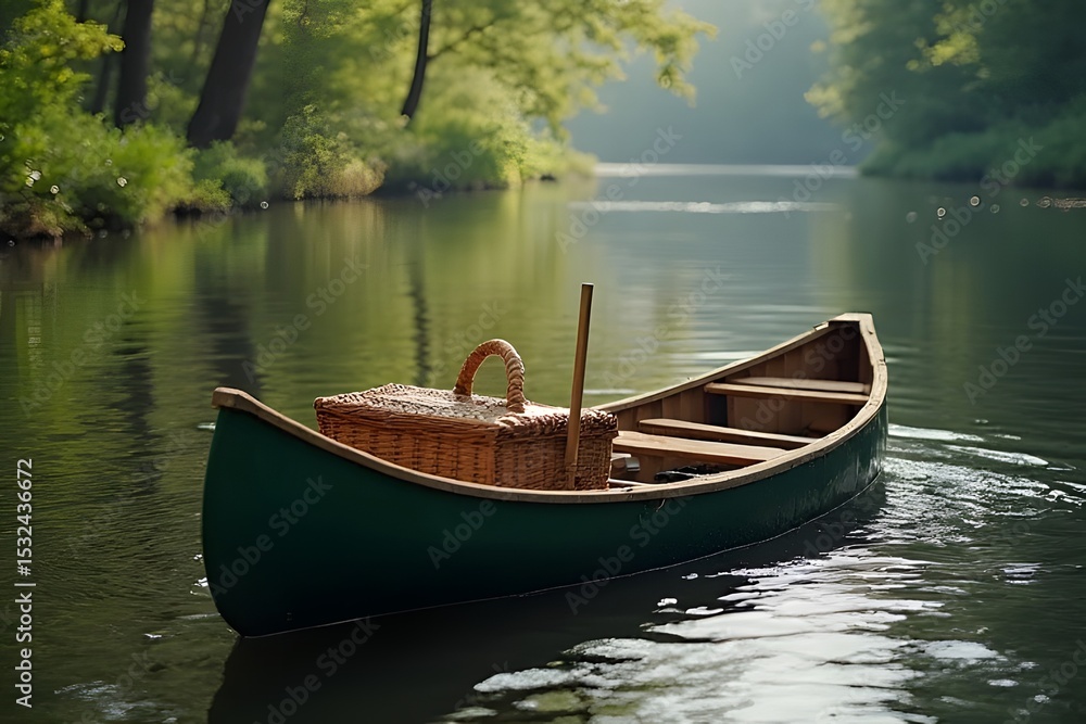 Obraz premium boat on the river