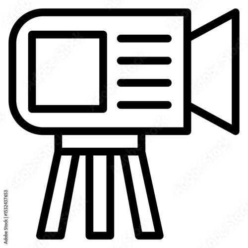 Vector Design Video Camera Icon Style