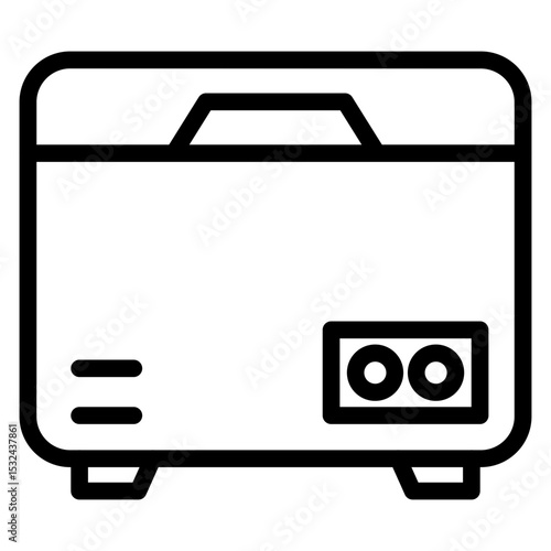 Vector Design Deep Freezer Icon Style