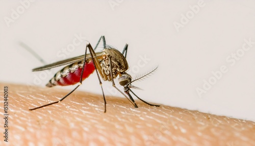 mosquito sucking blood extreme skin,  mosquito on human skin sucking blood Zica virus Aedes.