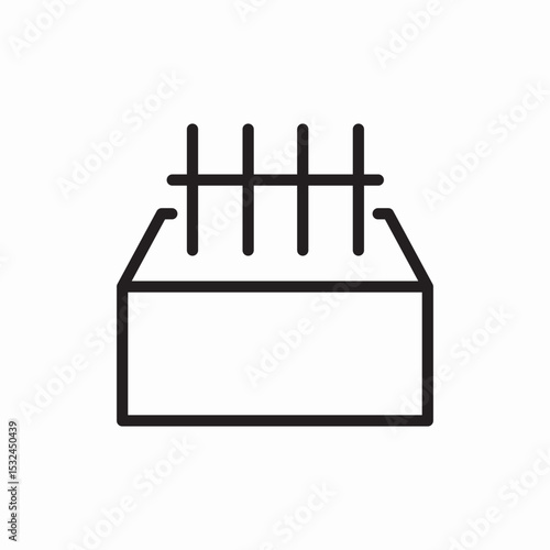 ⁠reinforcement concrete
icon vector 