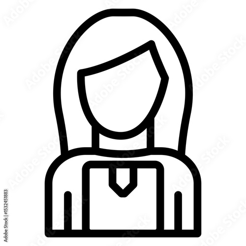 Vector Design Lady Seller Icon Style