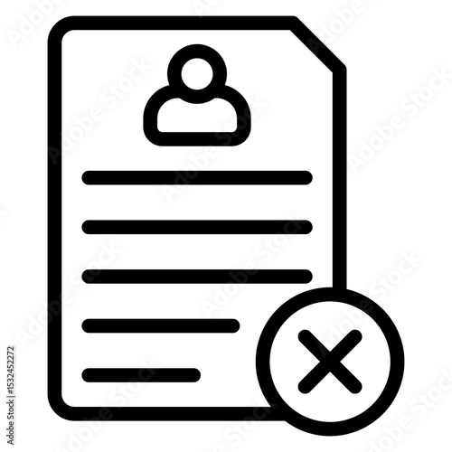 Vector Design Denied Icon Style