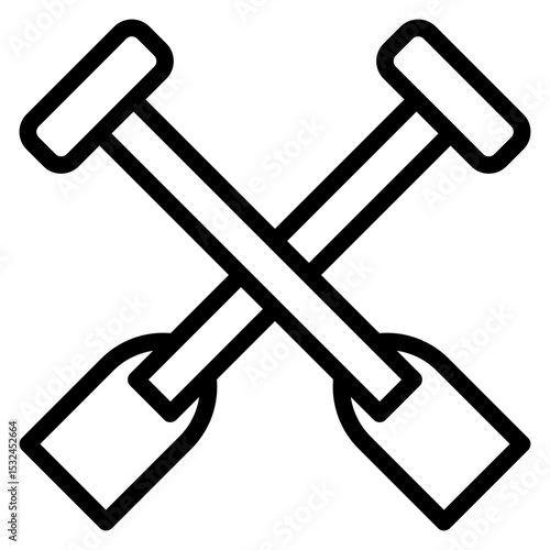 Vector Design Paddles Icon Style