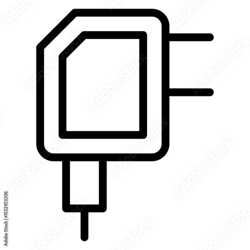 Vector Design Adapter Icon Style