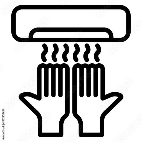 Vector Design Hand Dryer Icon Style