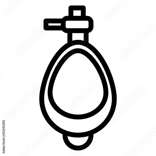 Vector Design Urinal Toilet Icon Style