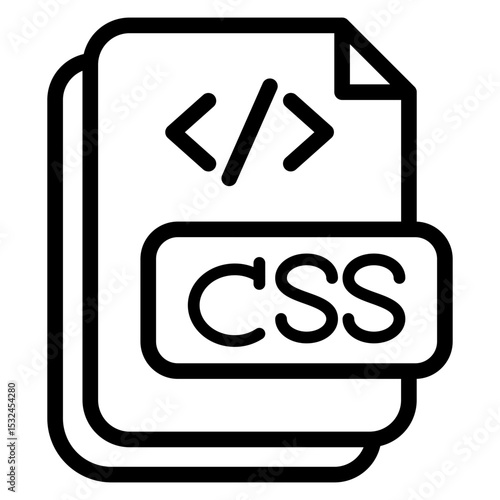 Vector Design CSS File Icon Style