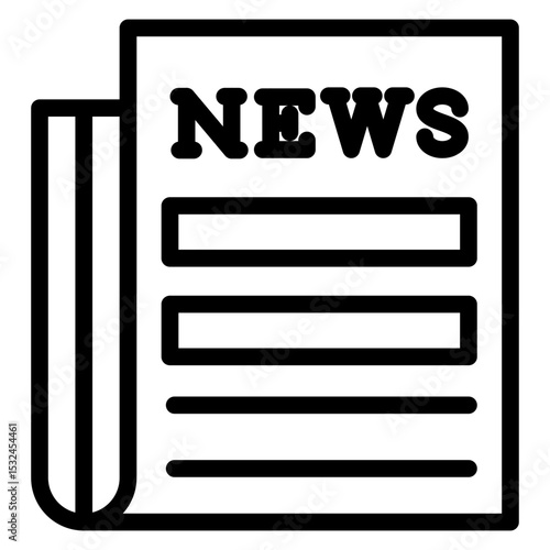 Vector Design News Banner Icon Style