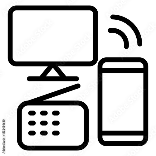 Vector Design Mass Media Icon Style