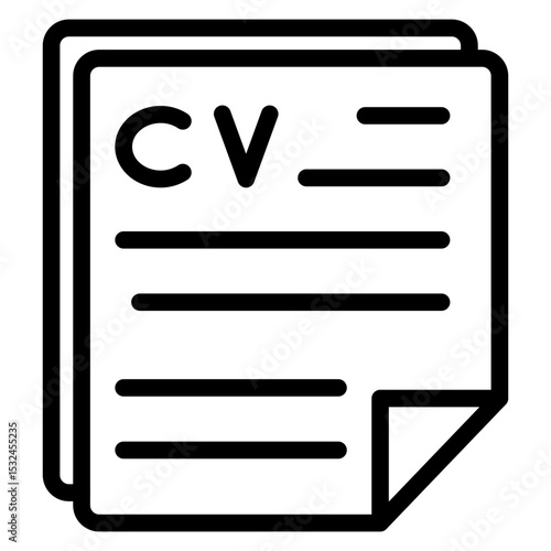 Vector Design Cv Icon Style