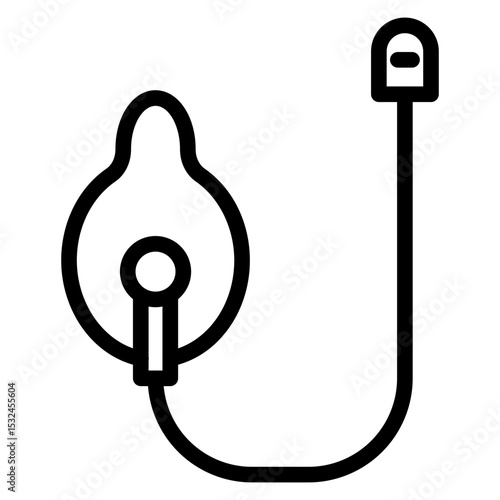 Oxygen Mask Icon Style