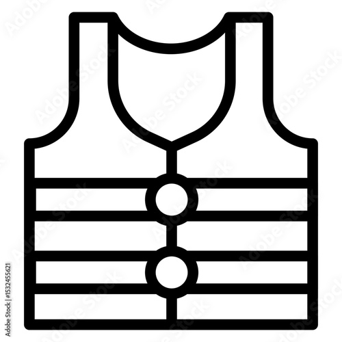 Life Jacket Icon Style