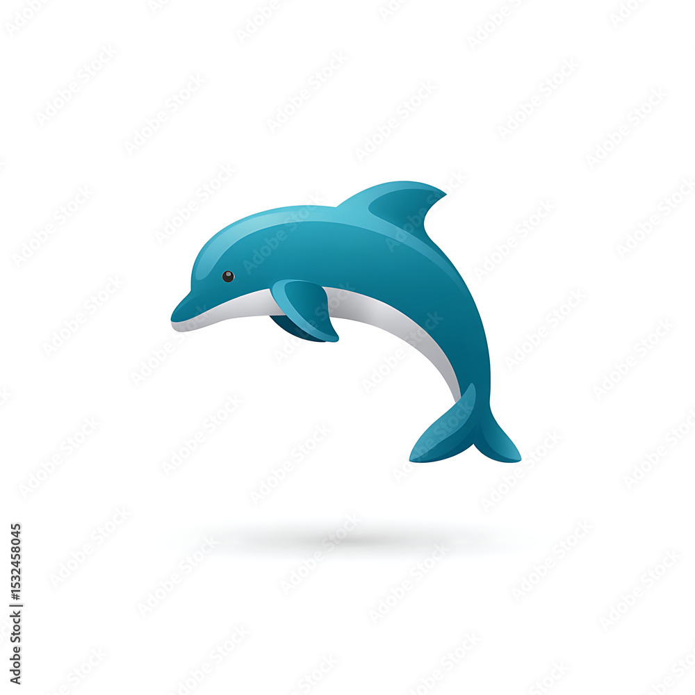 Obraz premium dolphin isolated on white
