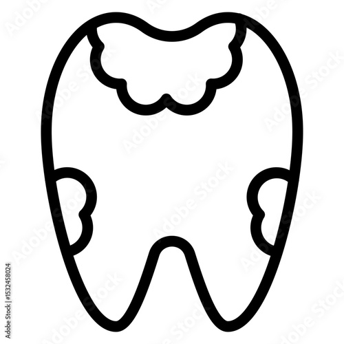 Tooth Decayed Icon Style