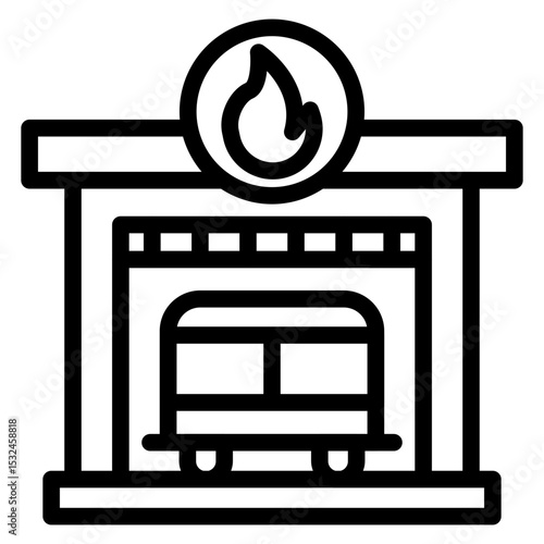 Fire Station Icon Style