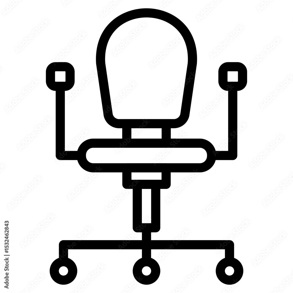 Vector Design Office Chair Icon Style Vector Design Office Chair Icon Style