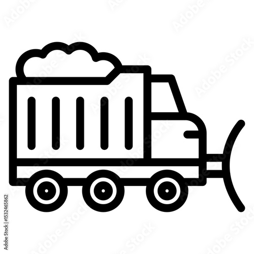 Vector Design Snowplow Icon Style