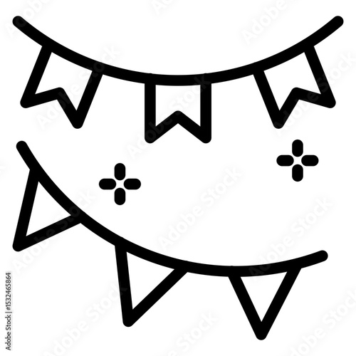 Vector Design Garlands Icon Style