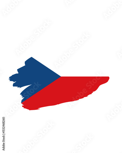 Free Download Czech Republic Flag Map A Grunge Artistic Representation - GFXLoad