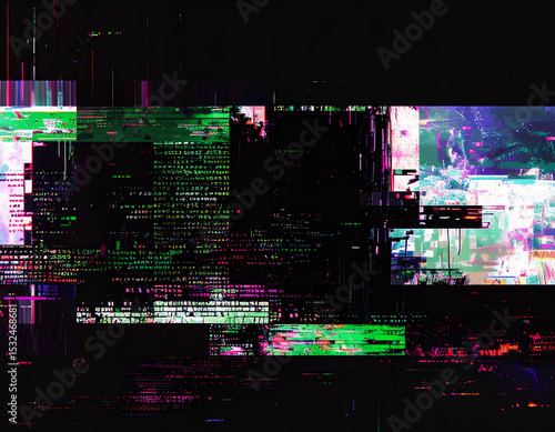 ネットワークの中枢ノードが故障し、都市の構造体がグリッチ崩壊を起す。正多角形で構成された都市は次々と破裂、分解されマトリックスコードの滝が空中に落ち続ける都市景観