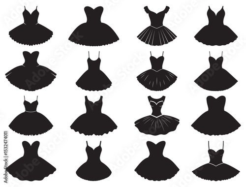 TUTU SILHOUETTE WHITE BACKGROUND