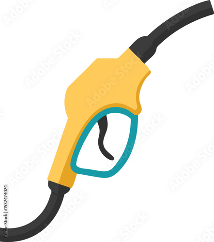 Fuel pump icon in flat style. Vector illustration