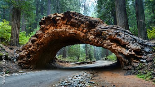 World's Largest Redwood Trees in Sequoia National Park, California USA