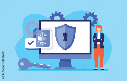 Data Security and Privacy Protection Ensuring Digital Safety with Advanced Encryption and Fingerprint Authentication